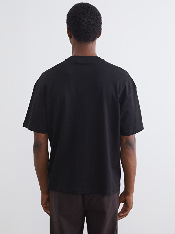 Moudda LC Waikiki - T-shirt manches courtes en jersey pour Homme couleur Noir - Tunisie 4