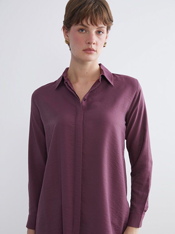 Moudda LC Waikiki - Tunique à manches longues Femme Prune - Tunisie 1