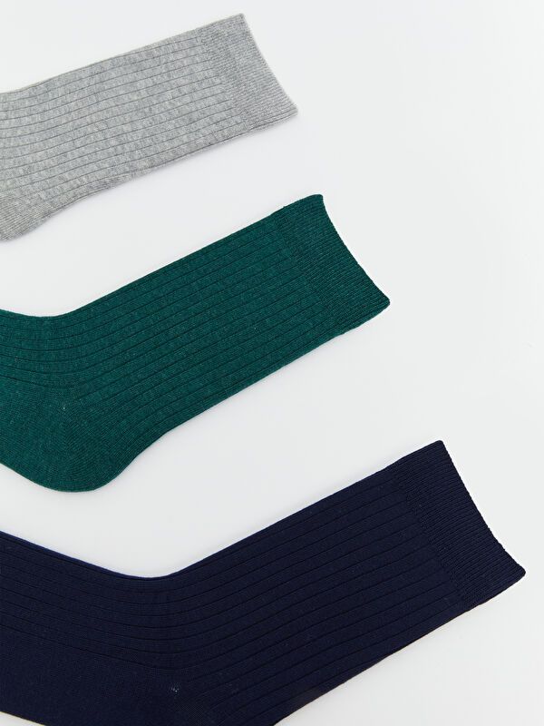 Moudda LC Waikiki - Chaussettes courtes Homme Fil mélangé teint - Tunisie 2