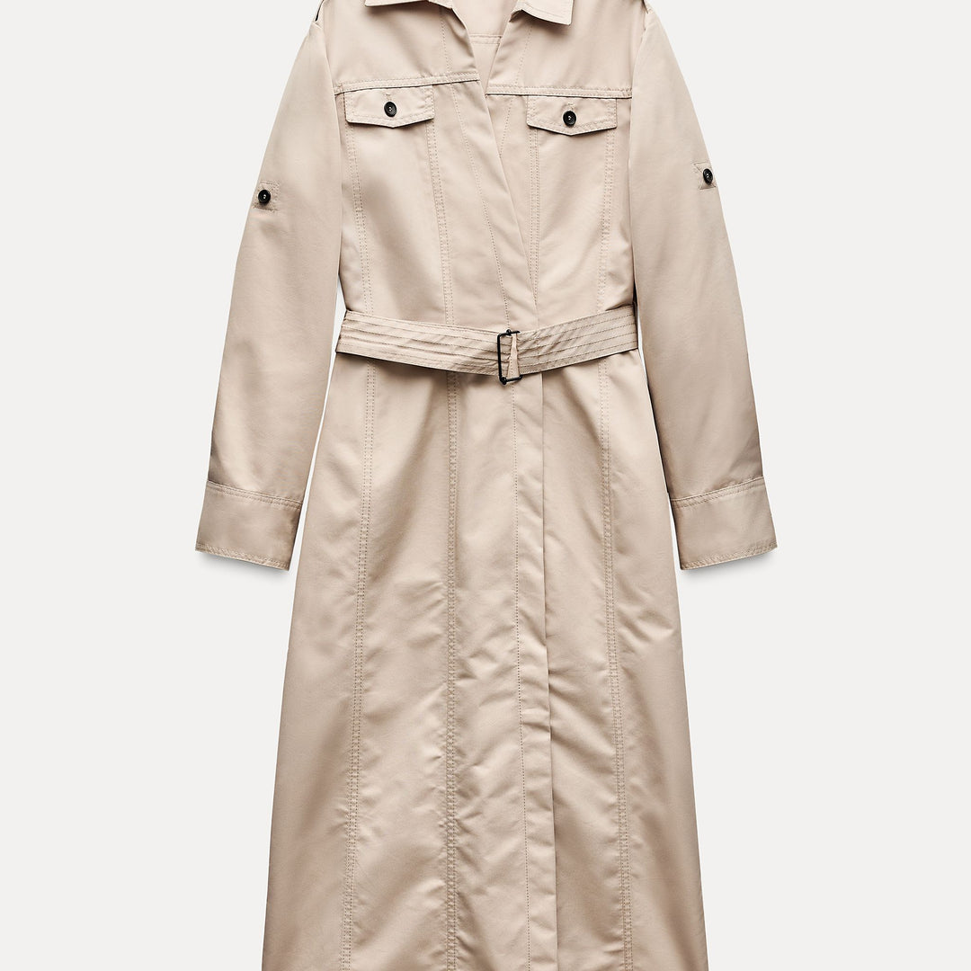 Moudda ZARA - Robe chemise mi-longue gabardine - Tunisie 1