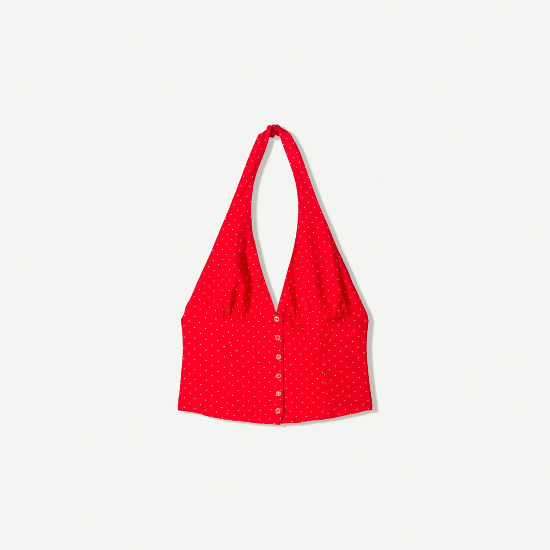 Moudda BERSHKA - Top Marocain Viscose - Imprimé Pois - Tunisie 1