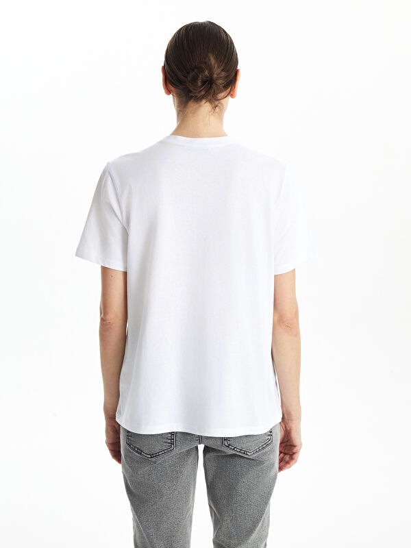 Moudda LC Waikiki - Body jersey manches courtes Femme Buxe blanc - Tunisie 4