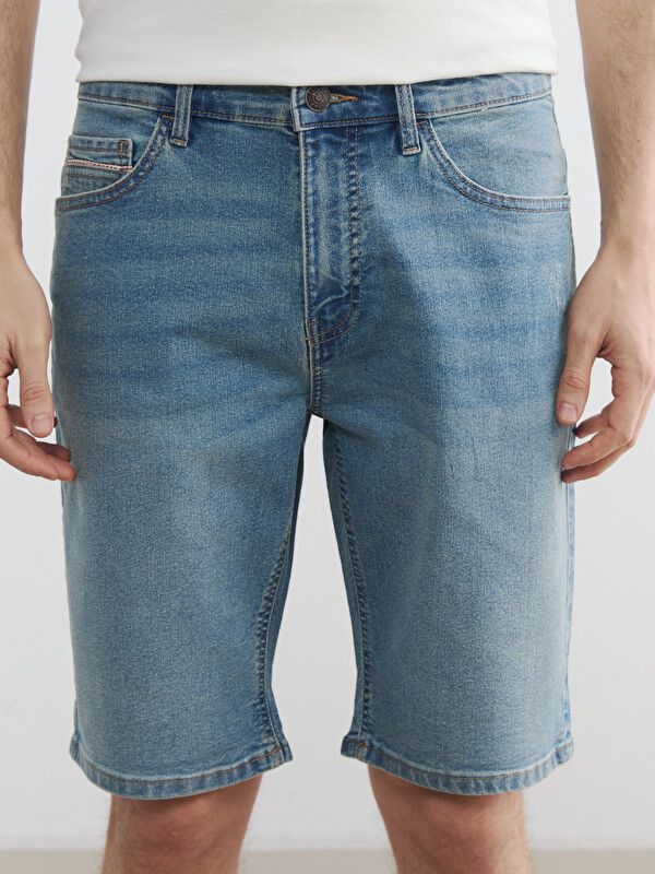 Moudda LC Waikiki - Bermuda en denim pour Homme couleur Rodeo Bleu indigo moyen - Tunisie 3