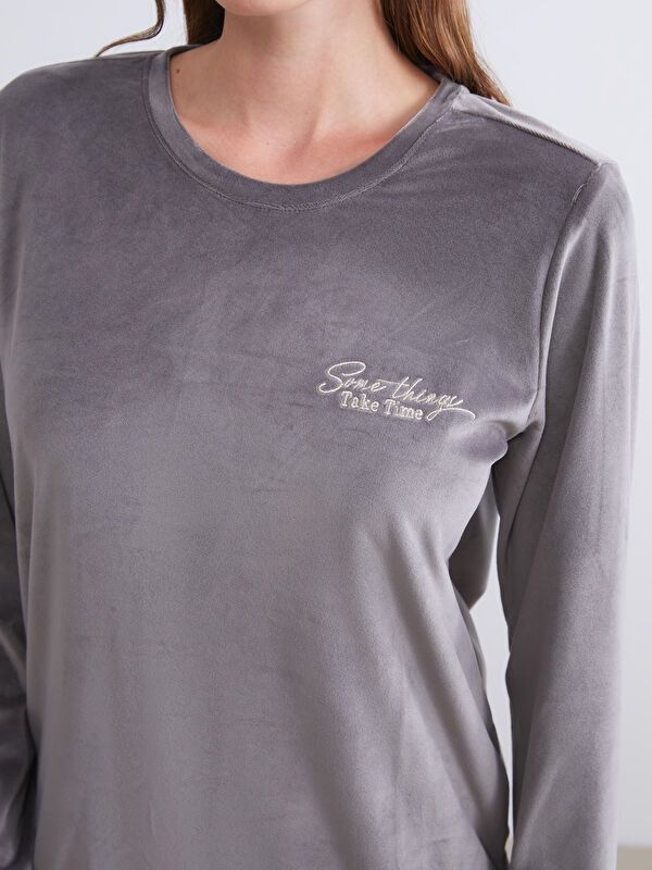 Moudda LC Waikiki - Pyjama en jersey à manches longues épais pour Femmes - Tunisie 3