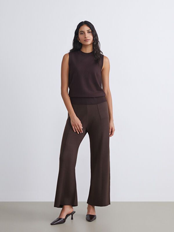 Moudda LC Waikiki - Pantalon tricot Femme Brun - Tunisie 1