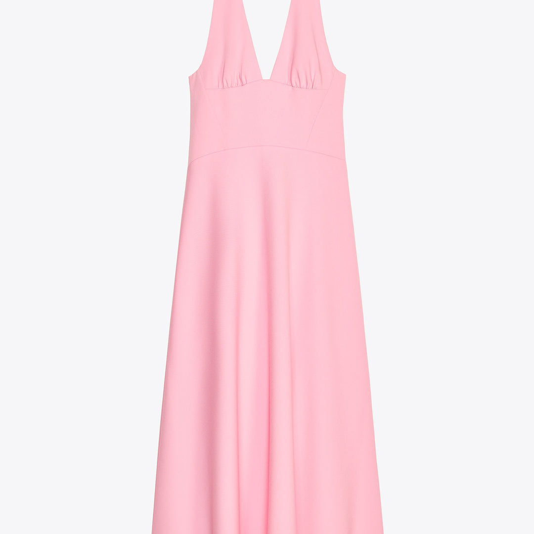 Moudda ZARA - Robe Midi Laine Froide Halter - Col Piqué & Volume - Tunisie 1