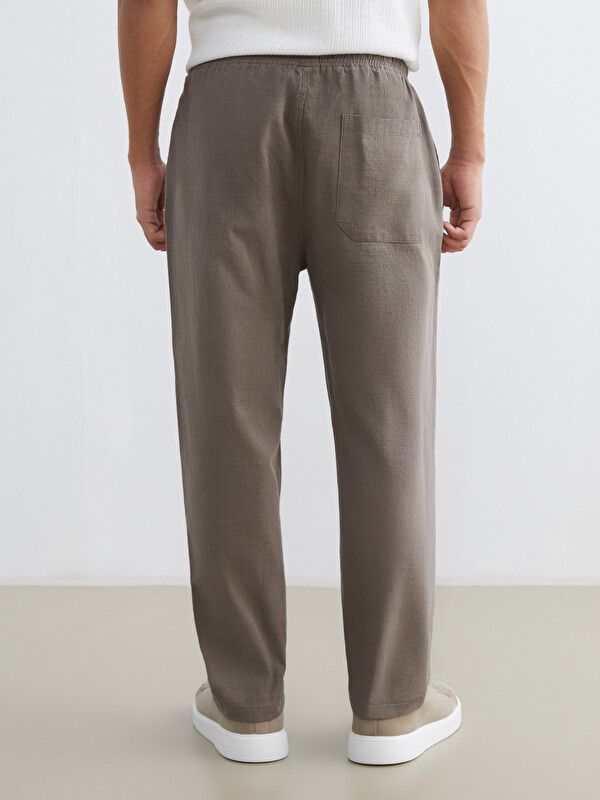 Moudda LC Waikiki - Pantalon mi-saison en tissu pour Homme couleur Vison - Tunisie 4