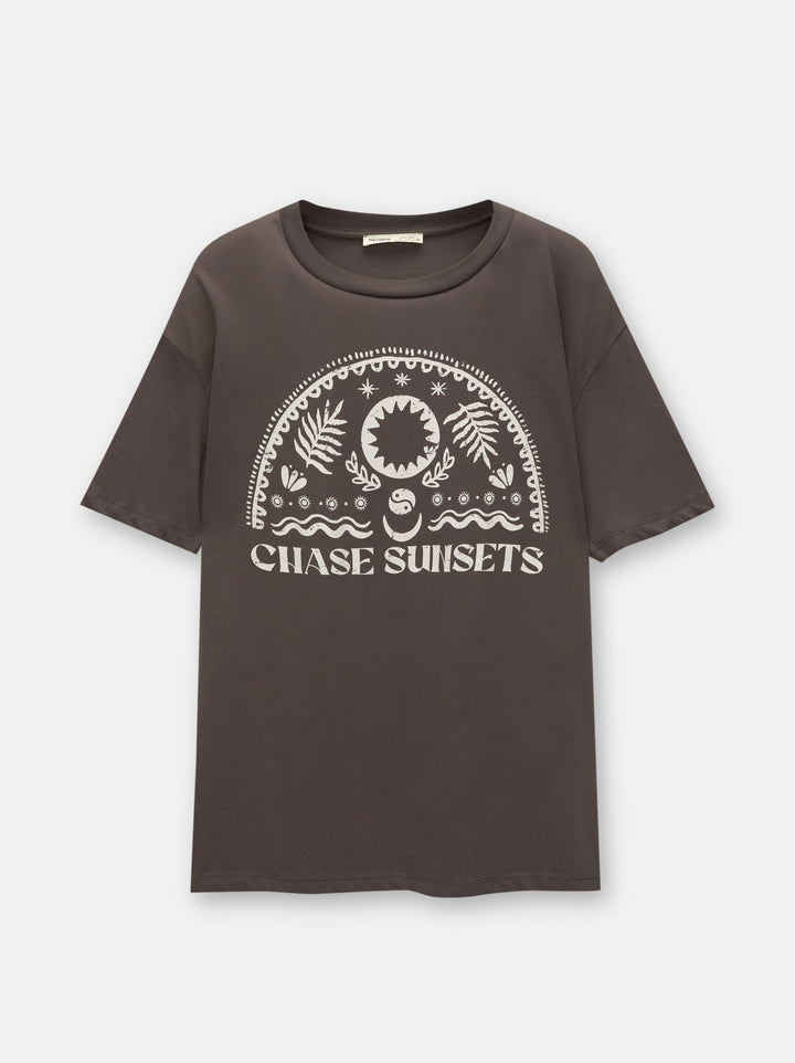 Moudda PULL & BEAR - Body Graphique Dessin à Tonalité - Tunisie 3