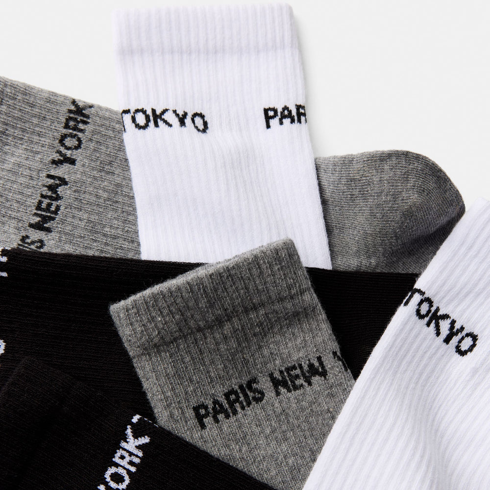 Moudda BERSHKA - Lot de 3 paires de chaussettes "villes" - Tunisie 2