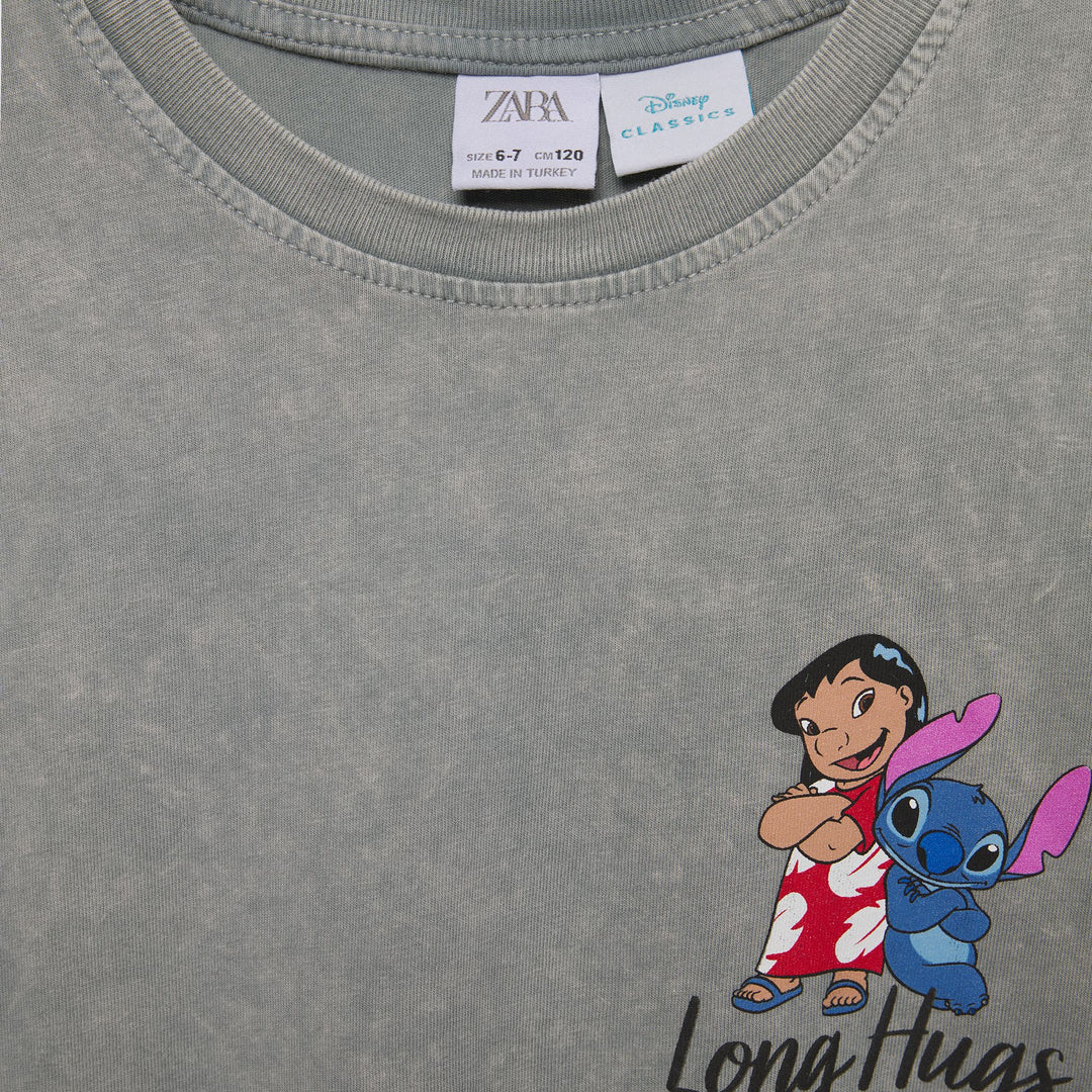 Moudda ZARA - T-shirt Lilo & Stitch lavage acid - Tunisie 3