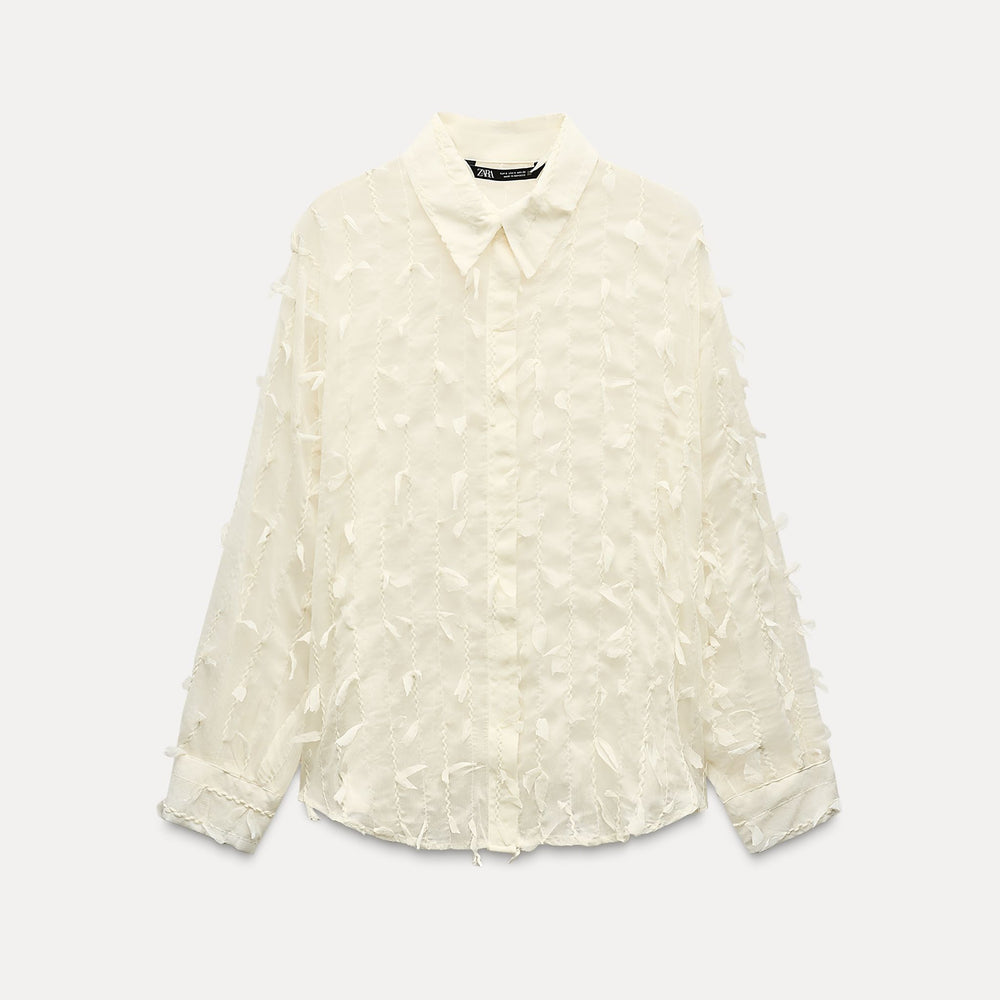 Moudda ZARA - Chemise fluide franges, manches longues - Tunisie 2