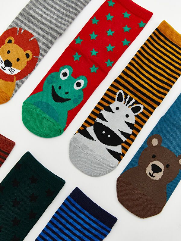 Moudda LC Waikiki - Chaussettes courtes Garçon Fil mélangé teint - Tunisie 2