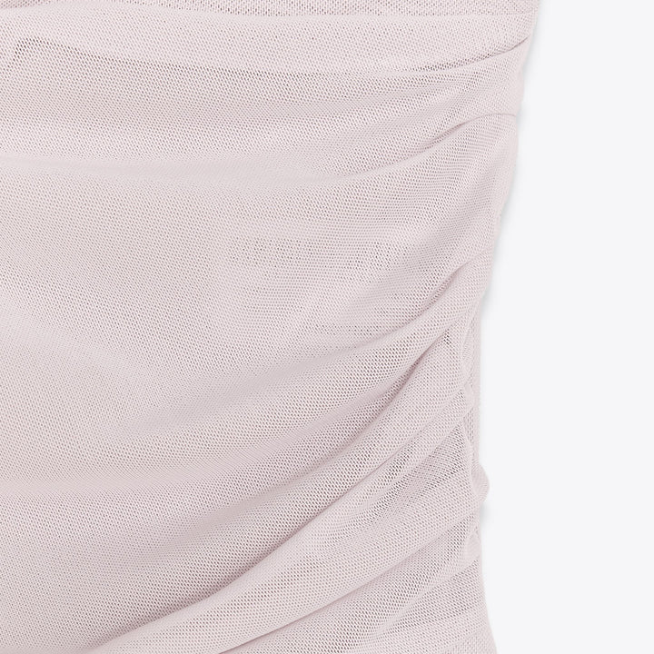 Moudda ZARA - Body Drapé - Encolure Asymétrique & Tulle - Tunisie 3