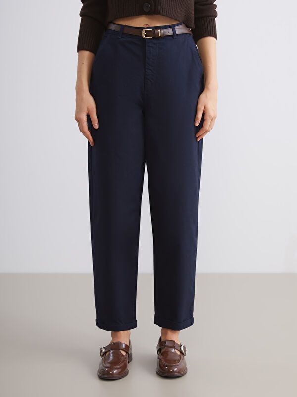 Moudda LC Waikiki - Pantalon tissé moyen Femme Marine - Tunisie 2