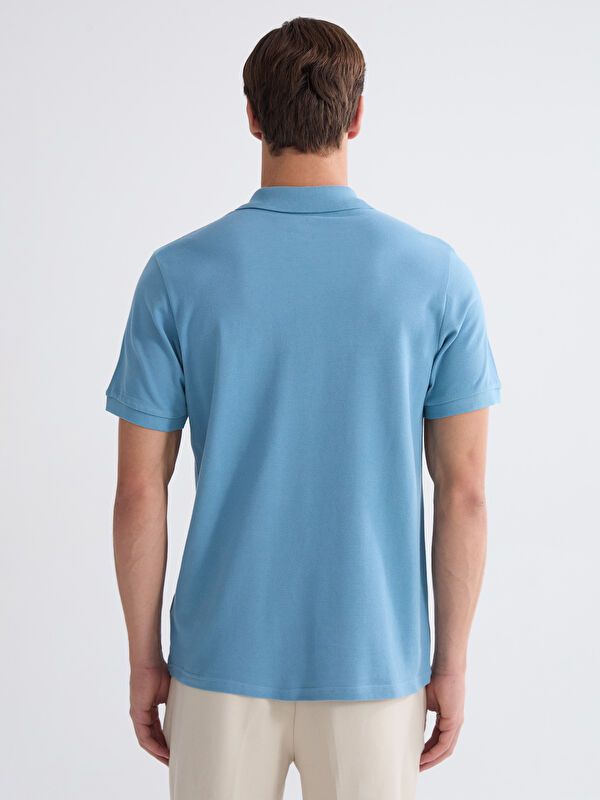 Moudda LC Waikiki - T-shirt col polo basique manches courtes en jersey pour Homme - Tunisie 4