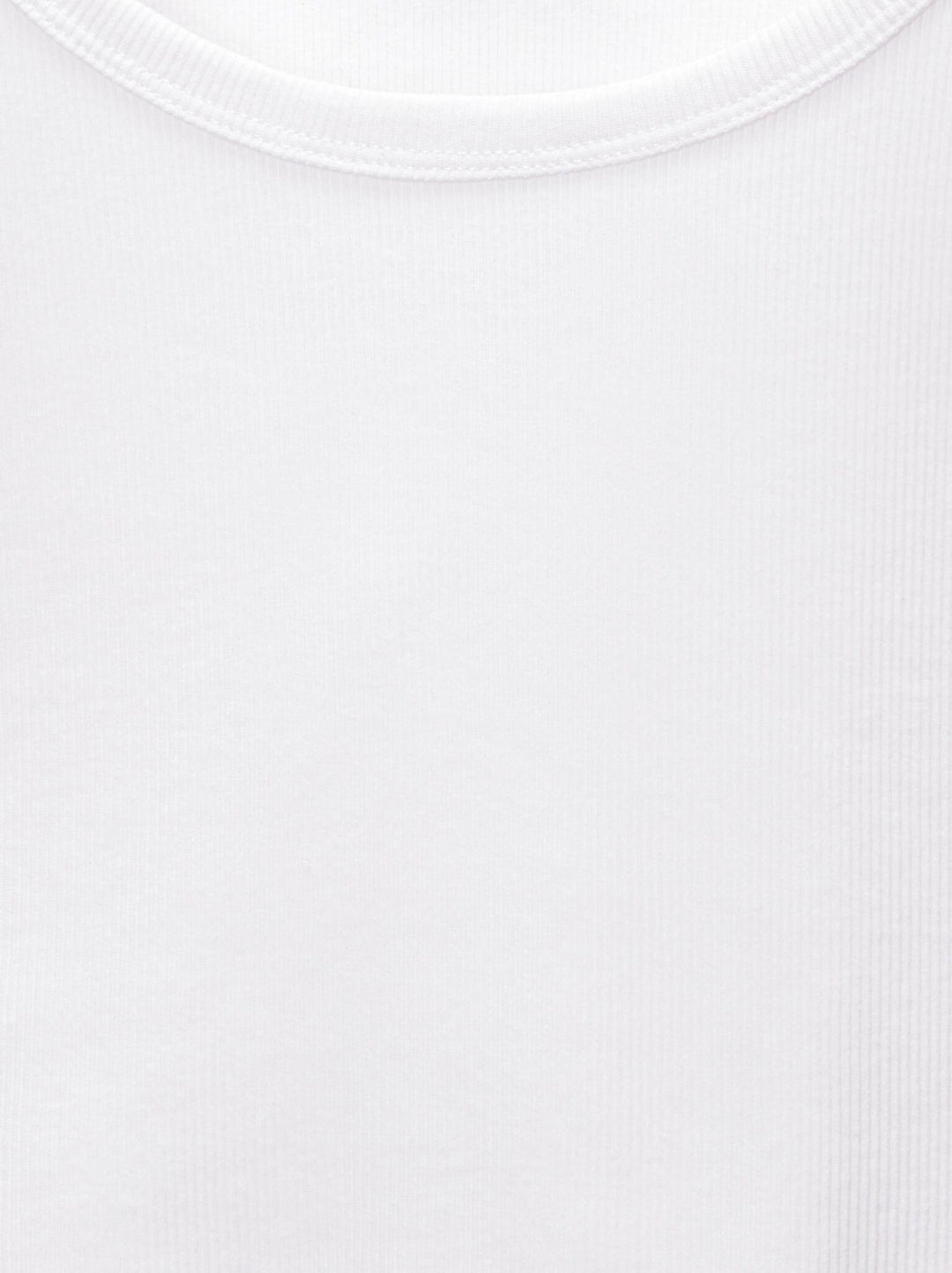 Moudda PULL & BEAR - T-Shirt - Côtes & Col Rond (Blanc) - Tunisie 4