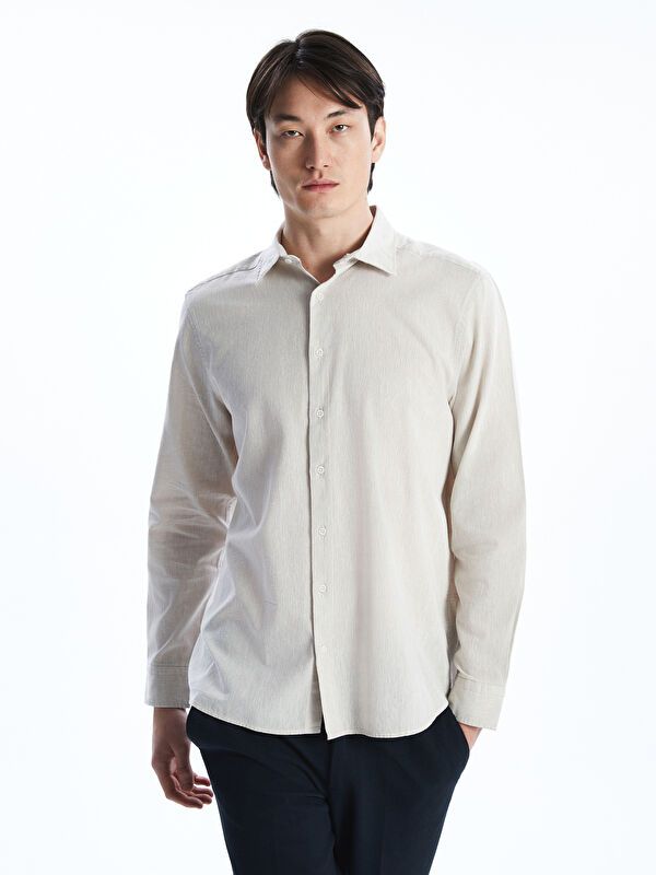 Moudda LC Waikiki - Chemise tissée à manches longues sb pour Hommes - Tunisie 1