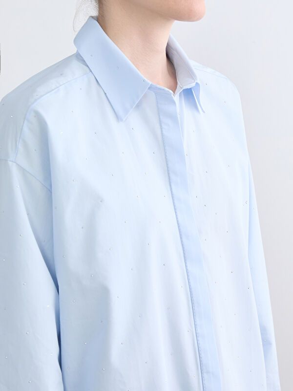 Moudda LC Waikiki - Chemise manches longues en tissu pour Femme - Tunisie 3
