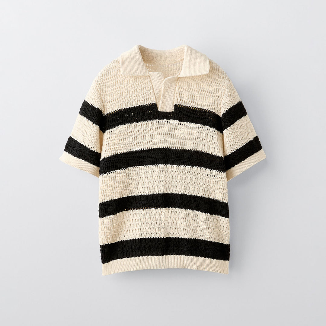 Moudda ZARA - Polo ajouré rayé - Tunisie 1