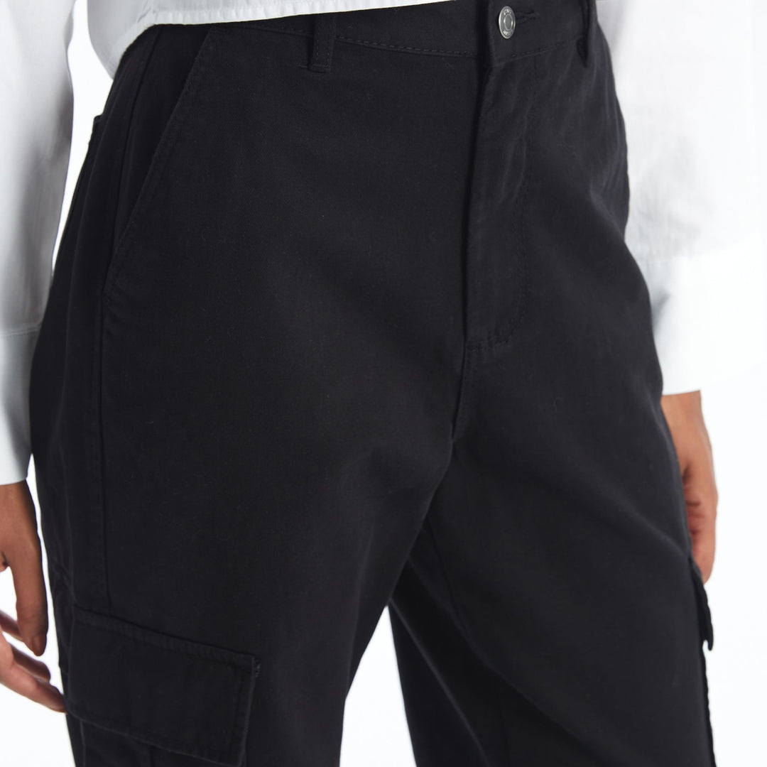 Moudda LC Waikiki - Pantalon tissé moyen Femme Noir - Tunisie 3