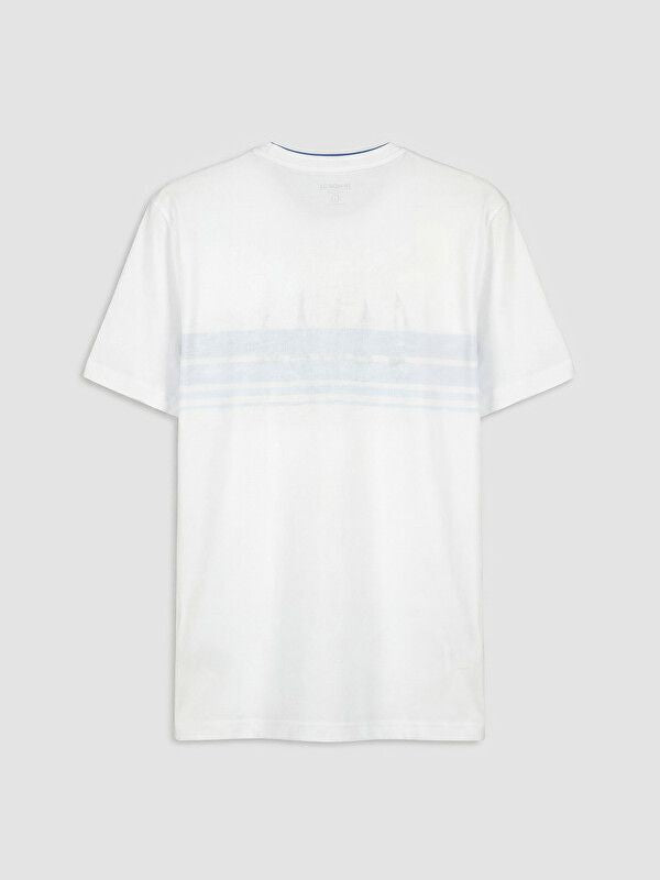 Moudda LC Waikiki - T-shirt imprimé manches courtes en jersey pour Homme couleur Blanc - Tunisie 2