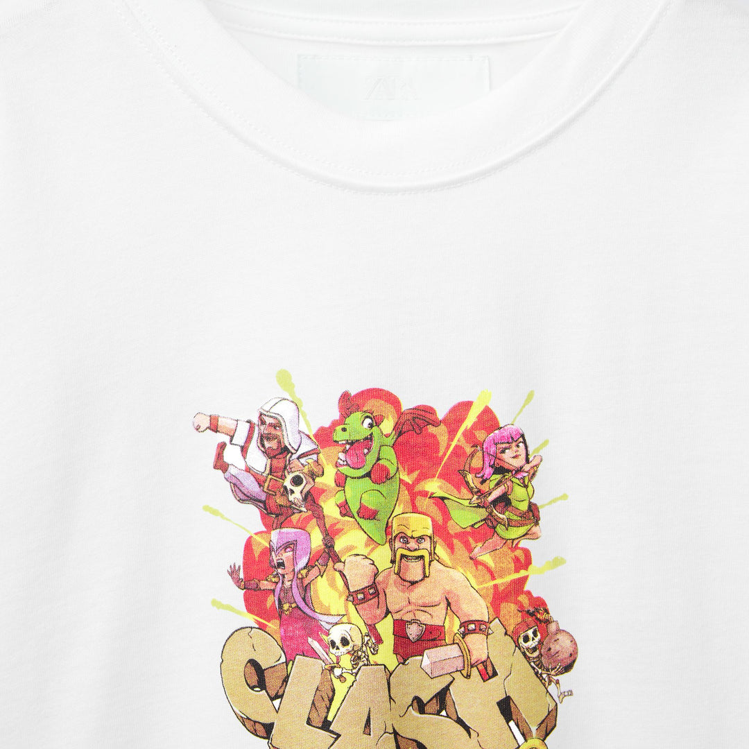 Moudda ZARA - T-Shirt - Imprimé Devant Clash of Clans - Tunisie 3