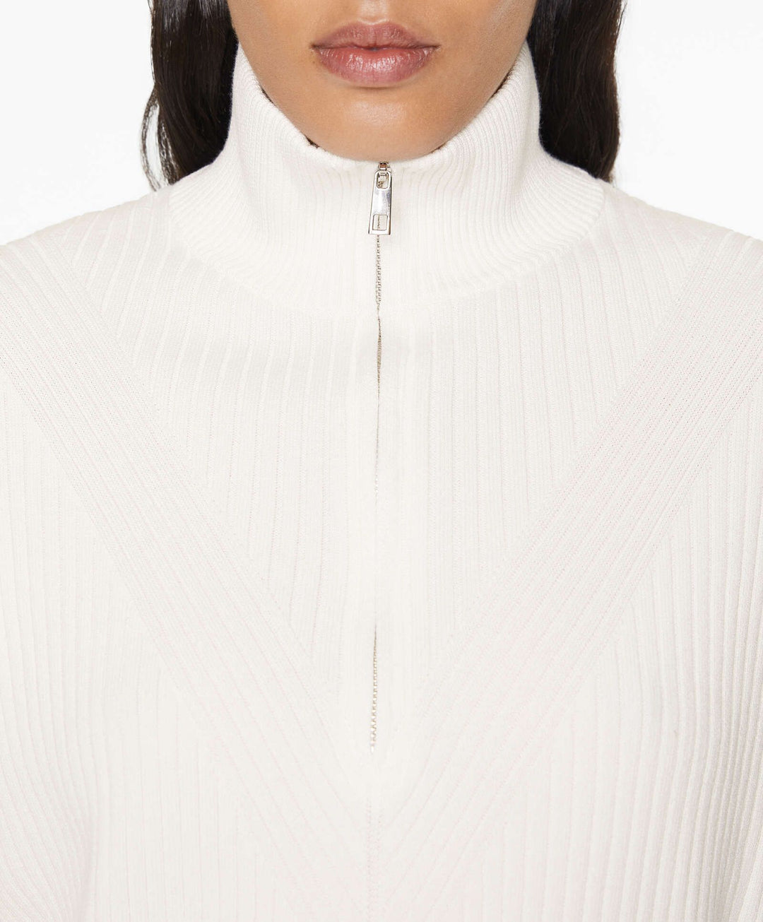 Moudda Oysho - Pull Demi-Fermeture Côtelé - Tunisie 3