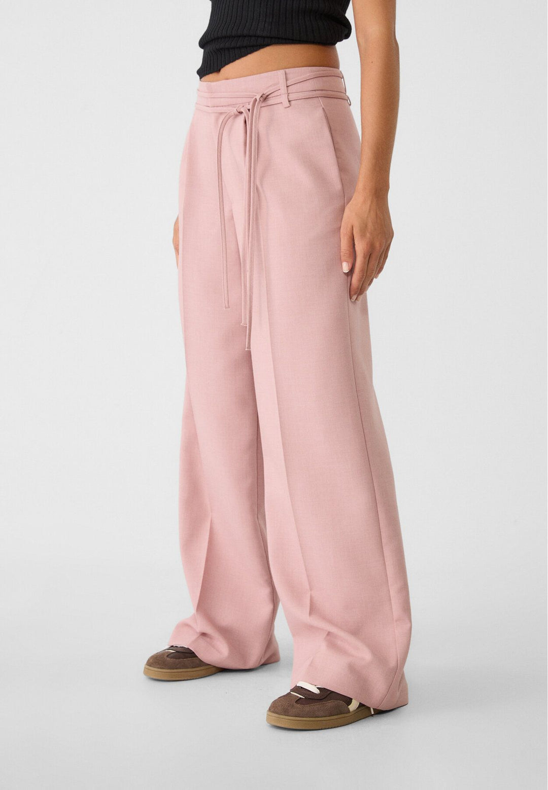 Moudda STRADIVARIUS - Pantalon Super Large avec Ceinture Nœud - Tunisie 3