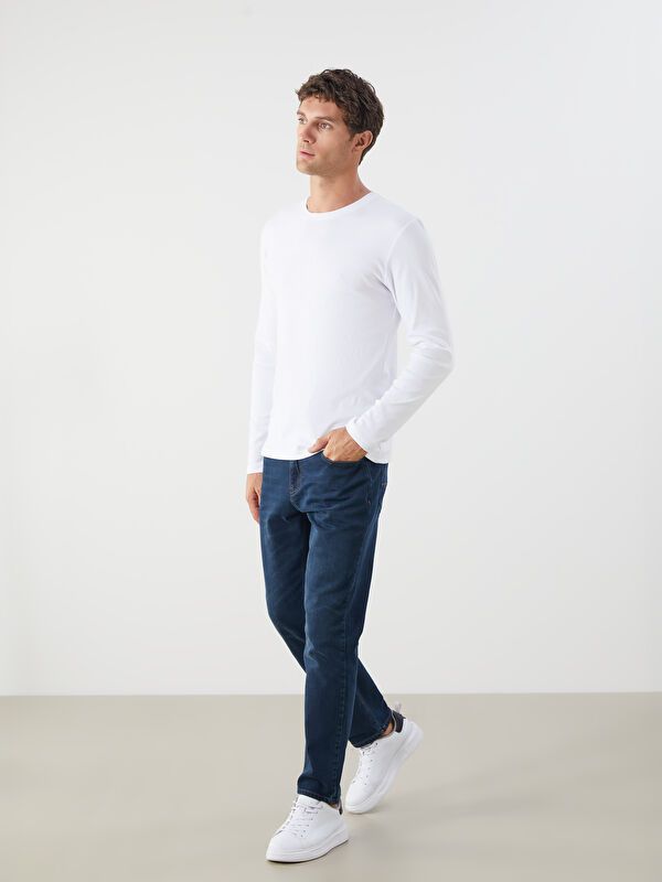 Moudda LC Waikiki - Sweatshirt jersey basique Homme Buxe blanc - Tunisie 2