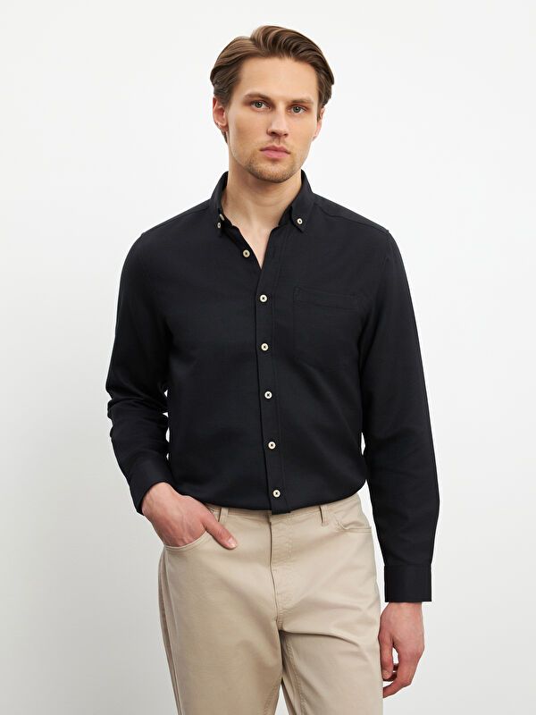 Moudda LC Waikiki - Chemise tissée à manches longues pour Hommes - Tunisie 1