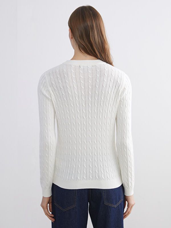 Moudda LC Waikiki - Pull tricot maternité Femme Ecru - Tunisie 4