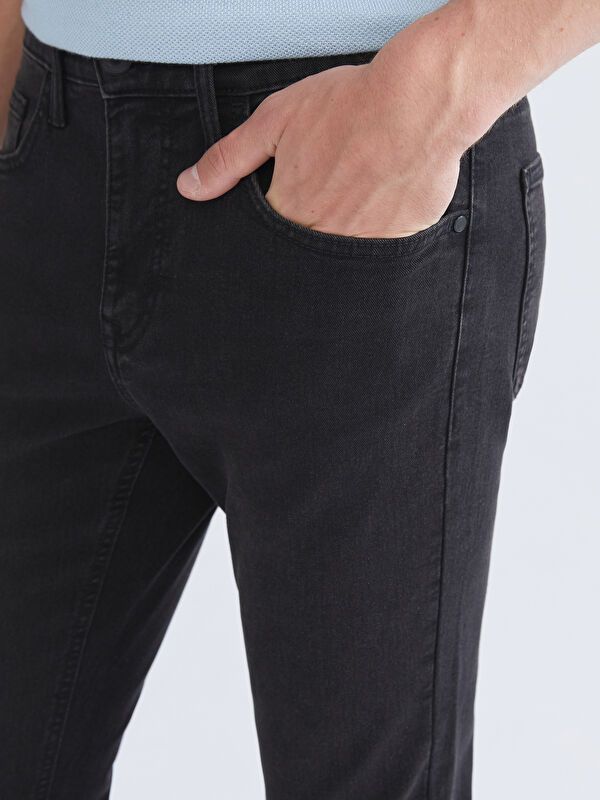 Moudda LC Waikiki - Pantalon jean tissé basique Homme Rodéo noir - Tunisie 3