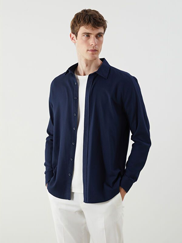 Moudda LC Waikiki - Chemise tissée à manches longues pour Hommes - Tunisie 1