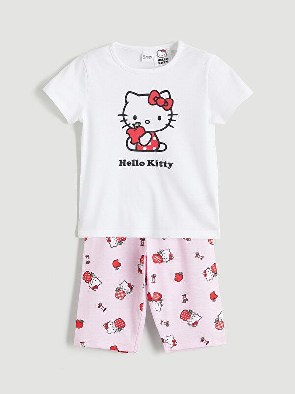 Moudda LC Waikiki - Short-Capri manches courtes pour Fille couleur Écru - Tunisie 1