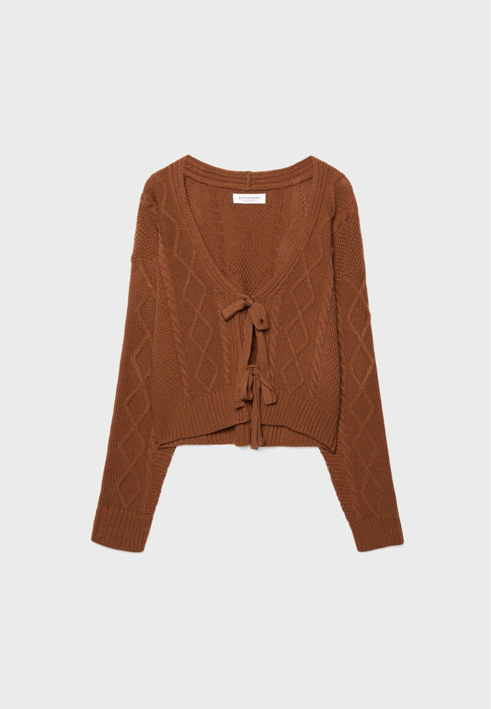 Moudda STRADIVARIUS - Cardigan en Maille à Tresses avec Nœuds - Tunisie 2