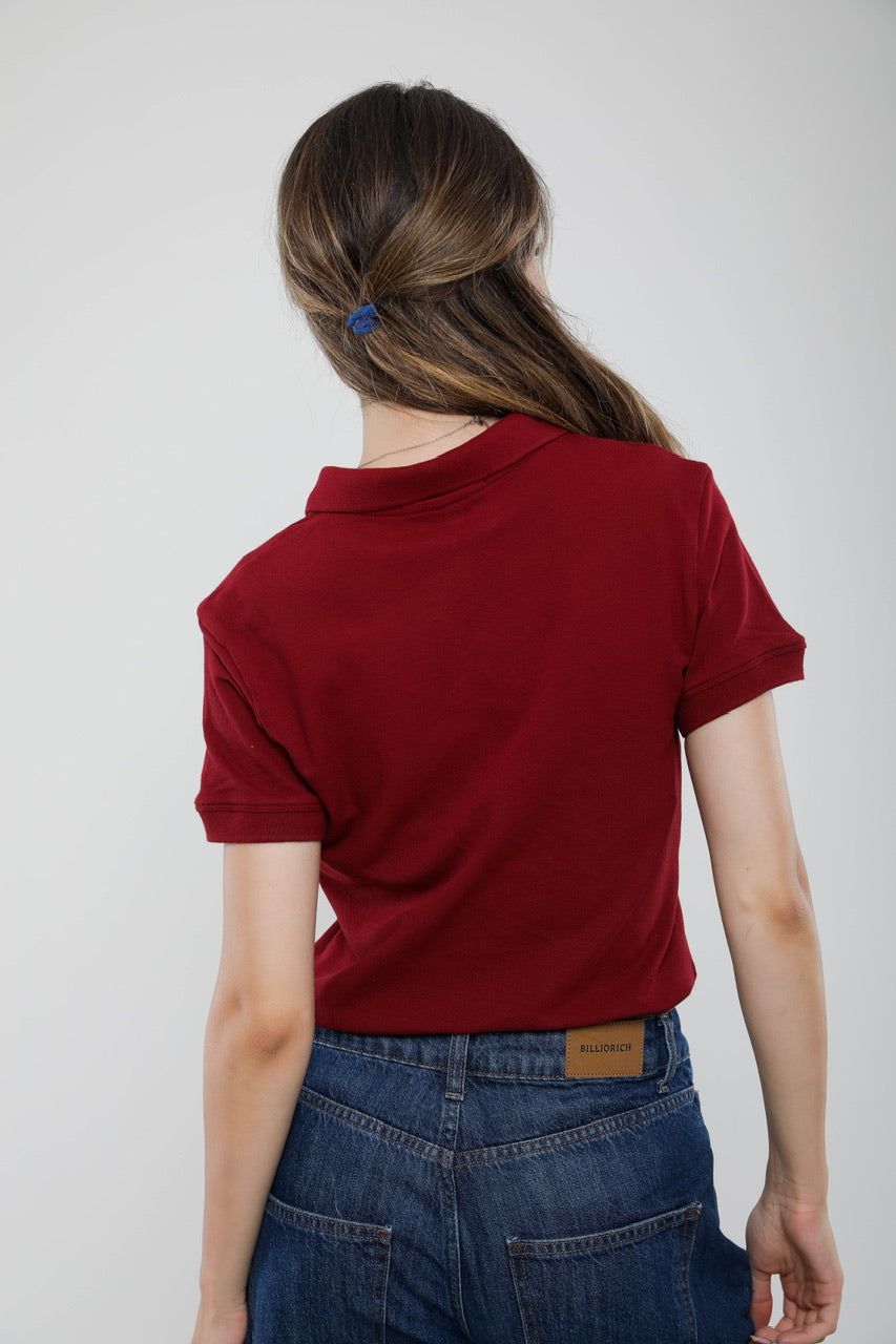 Moudda Billiorich - Polo Femme Slim Fit en Piqué de Coton - Tunisie 3