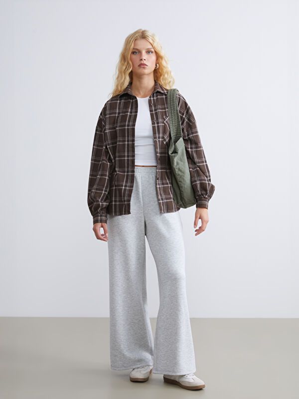 Moudda LC Waikiki - Pantalon en jersey Femme Mélange gris clair - Tunisie 1