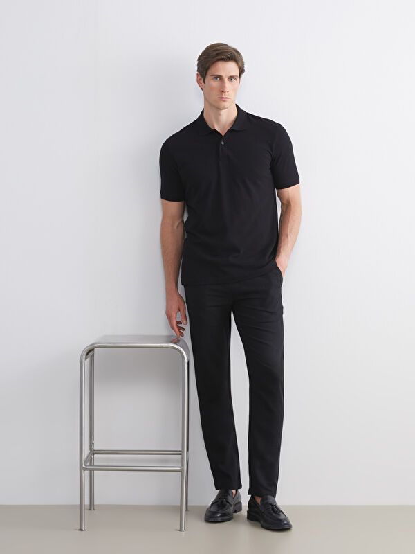 Moudda LC Waikiki - T-shirt col polo basique manches courtes en jersey - Tunisie 2