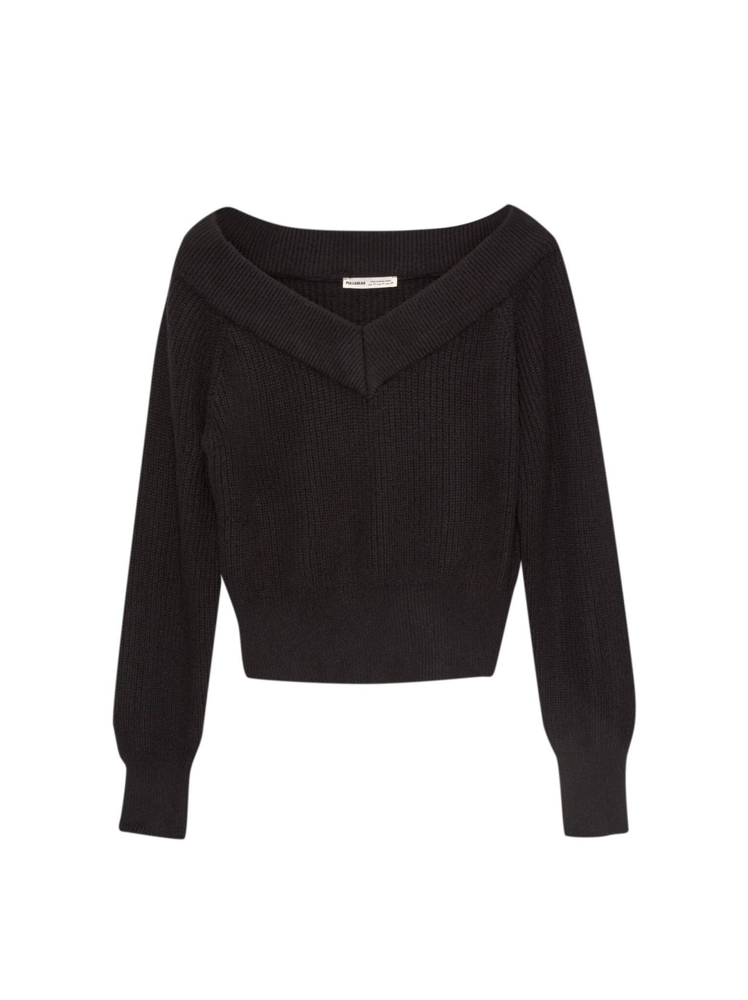Moudda PULL & BEAR - Pull Crop Perlé Bardot Col V Double Way - Tunisie 6