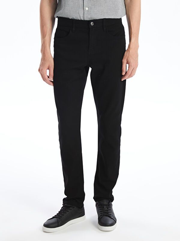 Moudda LC Waikiki - Pantalon chino tissé moyen Homme Noir - Tunisie 1