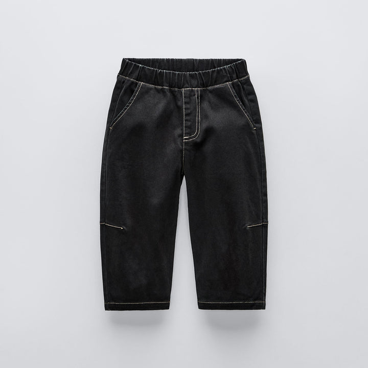 Moudda ZARA - Pantalon enfant Dobby brossé, plissé, facile à enfiler - Tunisie 1