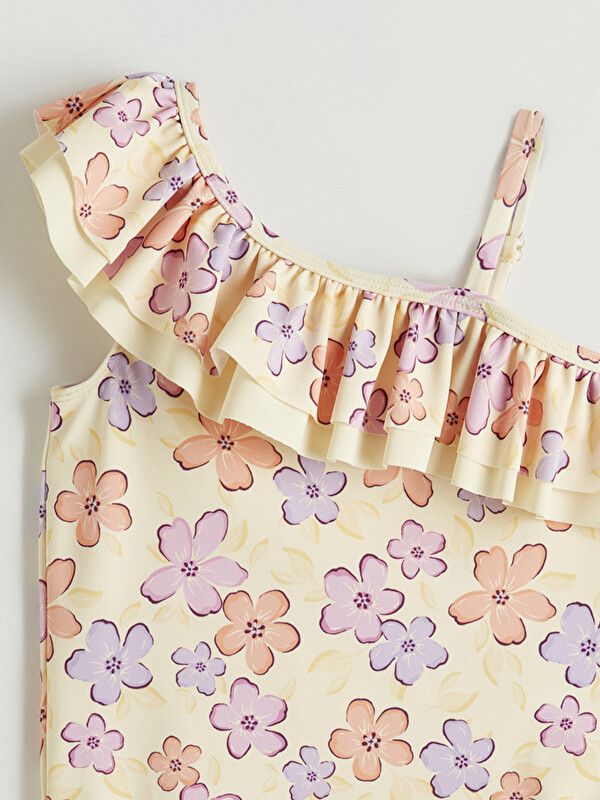 Moudda LC Waikiki - Maillot de bain en jersey pour Fille couleur Vanille imprimé - Tunisie 2