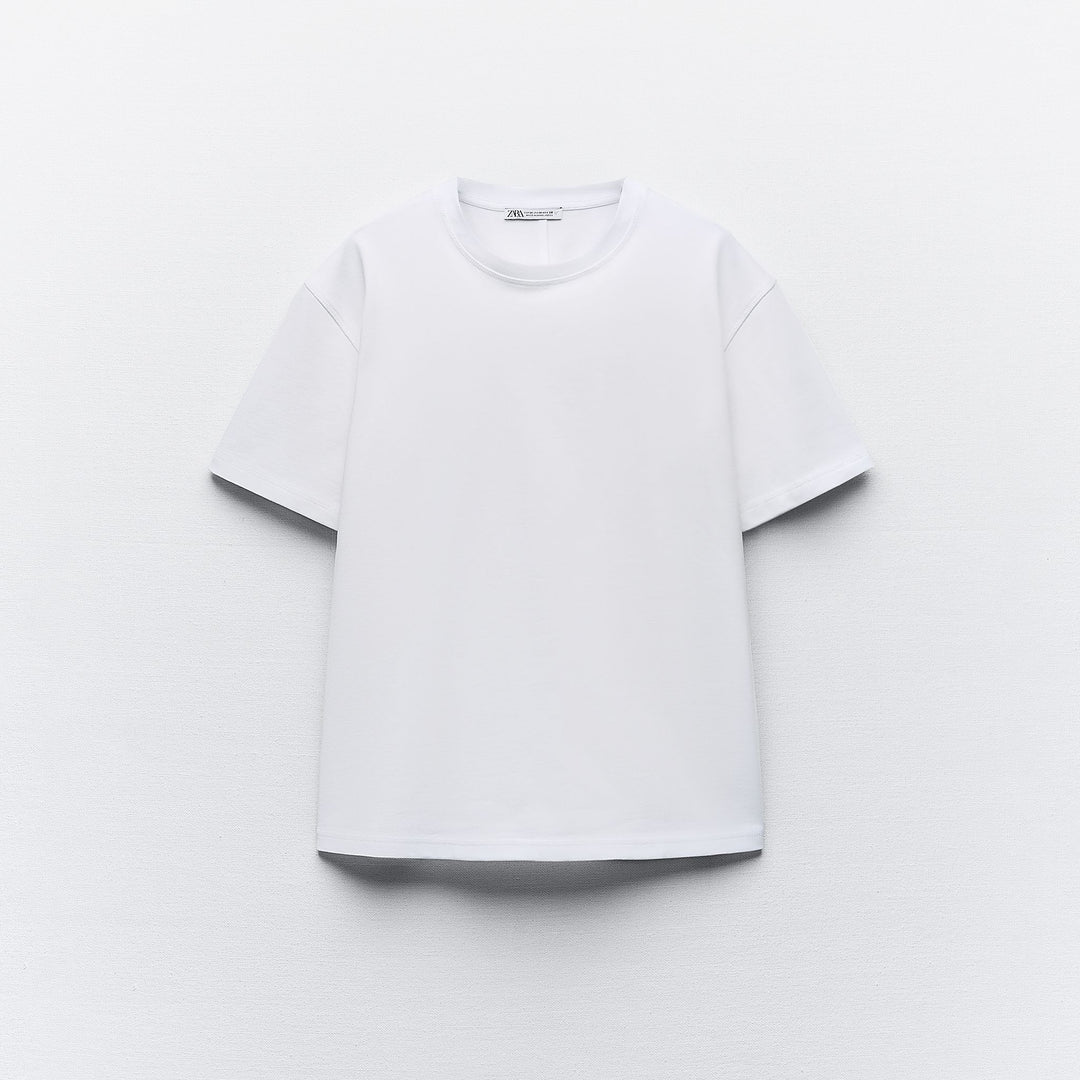 Moudda ZARA - T-shirt Coton Épais Col Rond - Tunisie 1