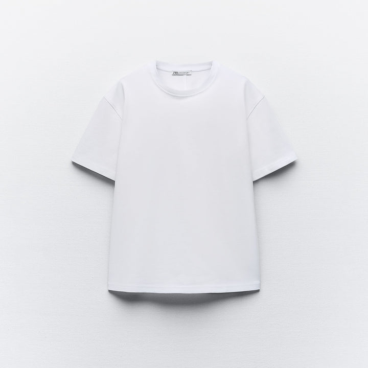 Moudda ZARA - T-shirt Coton Épais Col Rond - Tunisie 1