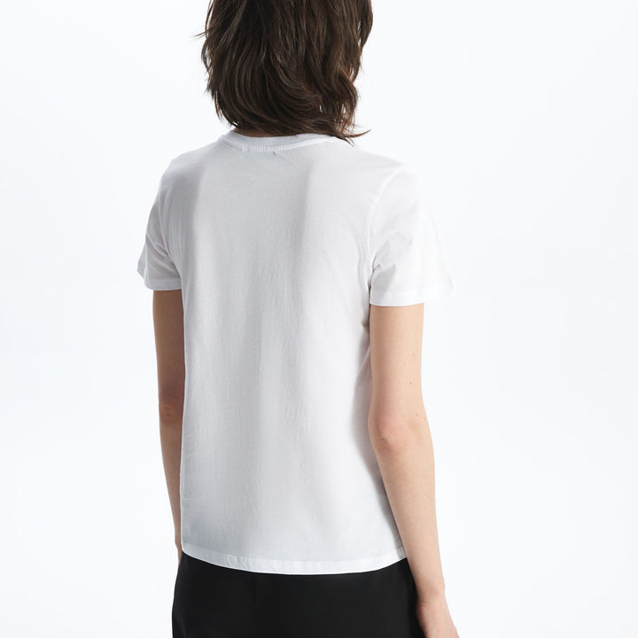 Moudda LC Waikiki - Body jersey manches courtes Femme Buxe blanc - Tunisie 5