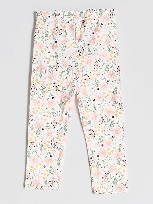 Moudda LC Waikiki - Pack jersey stretch Fille Imprimé écru - Tunisie 5