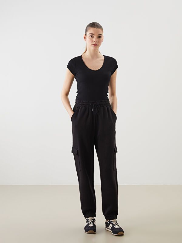 Moudda LC Waikiki - Pantalon en jersey Femme Noir - Tunisie 1