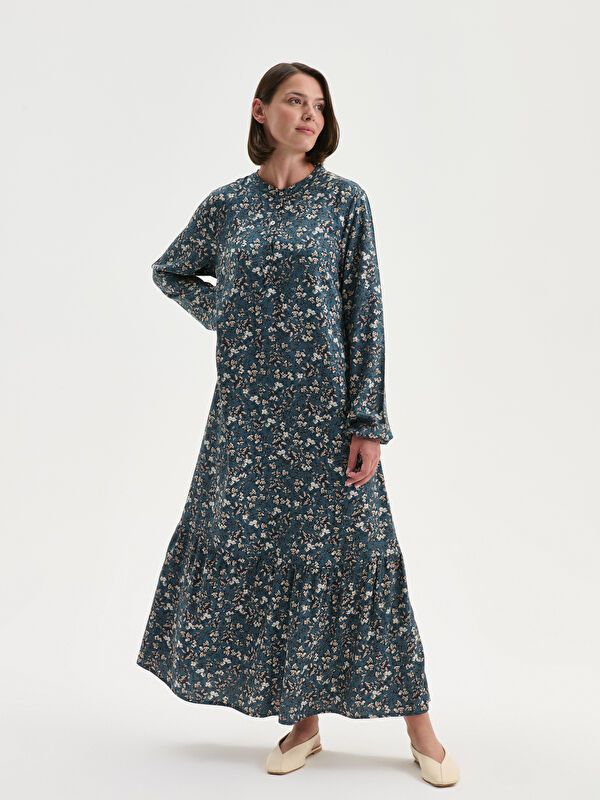 Moudda LC Waikiki - Robe tissée manches longues Femme Imprimé à l'essence - Tunisie 1