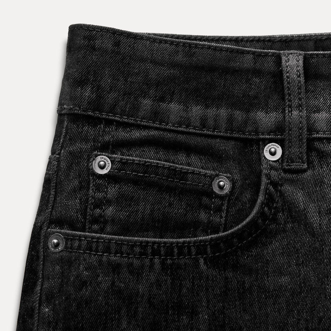 Moudda ZARA - Short jean noir flocké - Tunisie 3