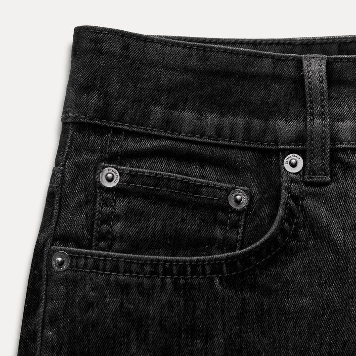 Moudda ZARA - Short jean noir flocké - Tunisie 3